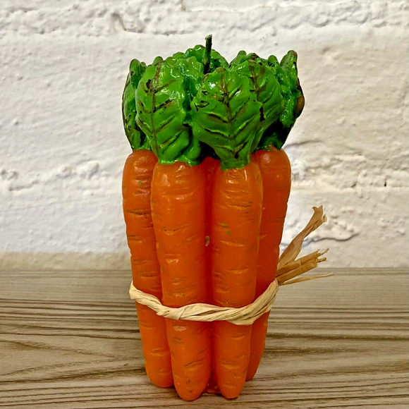 Vintage Vegetable Decorative Candles 4 Wax Pillar Candles Kitchen Fall Harvest - Picture 11 of 16